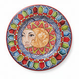 Grande piatto Siciliano da muro con falda, diam. cm 45, diversi decori