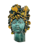 Testa di Bacco in ceramica da parete