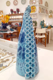 Tentacolo polpo in ceramica, vari colori 31x13 cm