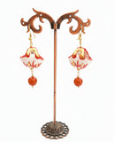 Orecchini con coffa siciliana in ceramica
