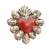 Cuore sacro in ceramica, ex voto vari colori