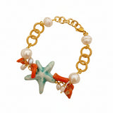 Bracciale con stella in ceramica