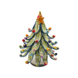 Albero di Natale con oro e madreperla h cm 22