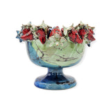 Centrotavola a calice in ceramica