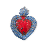 Cuore sacro, ex voto artigianale in ceramica
