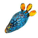 Pala di Fico d'india smaltata in ceramica siciliana con frutti