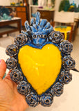 Ex Voto Cuore Sacro in Ceramica