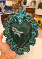Ex Voto Cuore Sacro in Ceramica