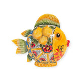 Pesce palla piatto in ceramica di Caltagirone