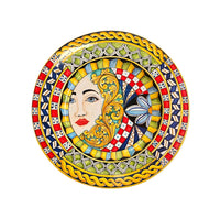 Grande piatto Siciliano da muro con falda, diam. cm 45