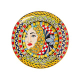 Grande piatto Siciliano da muro con falda, diam. cm 45