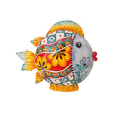 Pesce palla piatto in ceramica di Caltagirone