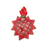 Cuori sacri ex voto decorati da parete o da appoggio