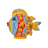 Pesce palla piatto in ceramica di Caltagirone