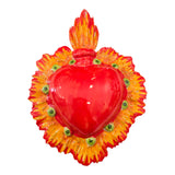 Cuori sacri ex voto decorati da parete o da appoggio