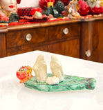 Deliziosa natività su pala di fico d'india