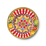 Grande piatto Siciliano da muro con falda, diam. cm 45, diversi decori