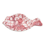 Piatto pesce in ceramica e decorato a mano