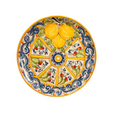 Piatto decorato motivo siciliano  in ceramica di Caltagirone, varie misure e decori