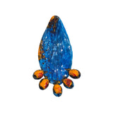 Pala di Fico d'india smaltata in ceramica siciliana con frutti