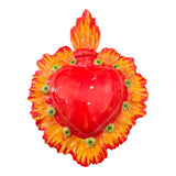 Cuori sacri ex voto decorati da parete o da appoggio