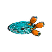 Pala di Fico d'india smaltata in ceramica siciliana con frutti