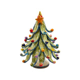 Albero di Natale con oro e madreperla h cm 22