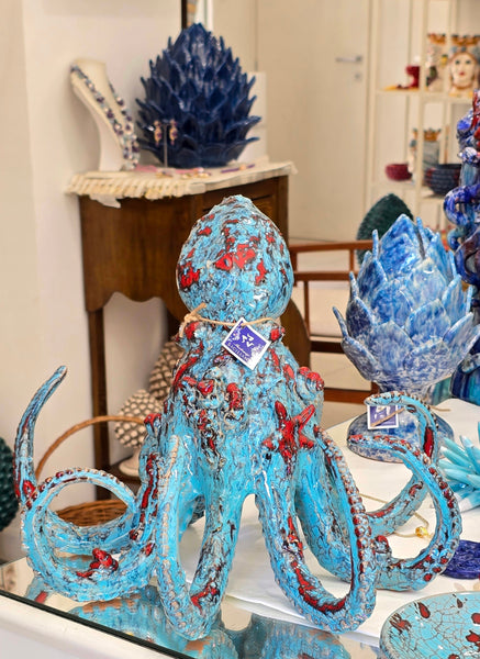 Polpo in ceramica da appoggio
