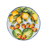 Piatto a falda con frutta siciliana diametro cm 33