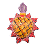 Cuori sacri ex voto decorati da parete o da appoggio