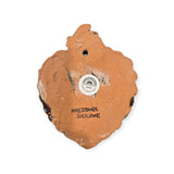 Cuore sacro, ex voto artigianale in ceramica