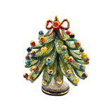 Albero di Natale con oro e madreperla altezza cm 17