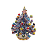 Albero di Natale con oro e madreperla h cm 22