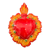 Cuori sacri ex voto decorati da parete o da appoggio