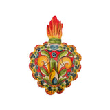 Cuori sacri ex voto decorati da parete o da appoggio