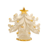 Albero di Natale con oro e madreperla altezza cm 12
