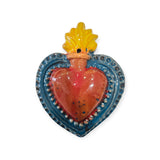 Cuore sacro, ex voto artigianale in ceramica