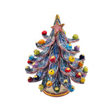 Albero di Natale con oro e madreperla h cm 22