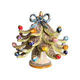 Albero di Natale con oro e madreperla altezza cm 12