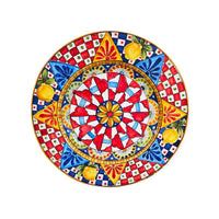 Grande piatto Siciliano da muro con falda, diam. cm 45