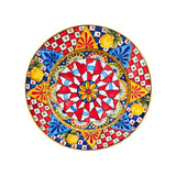 Grande piatto Siciliano da muro con falda, diam. cm 45