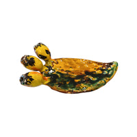 Pala di Fico d'india smaltata in ceramica siciliana con frutti