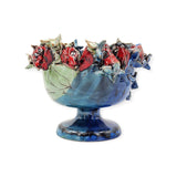 Centrotavola a calice in ceramica