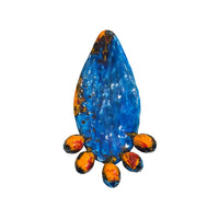Pala di Fico d'india smaltata in ceramica siciliana con frutti