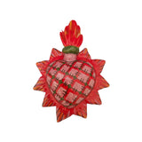 Cuori sacri ex voto decorati da parete o da appoggio