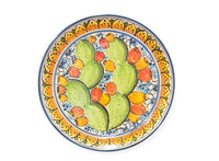 Piatto decorato con fico d'India diametro cm 37