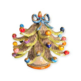 Albero di Natale con oro e madreperla altezza cm 12