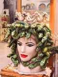 Medusa testa in ceramica h cm 38