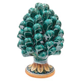 Pigna Siciliana Verde in ceramica di Caltagirone, varie misure