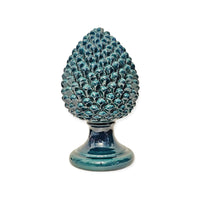 Maxi pigna verde in ceramica h cm 50